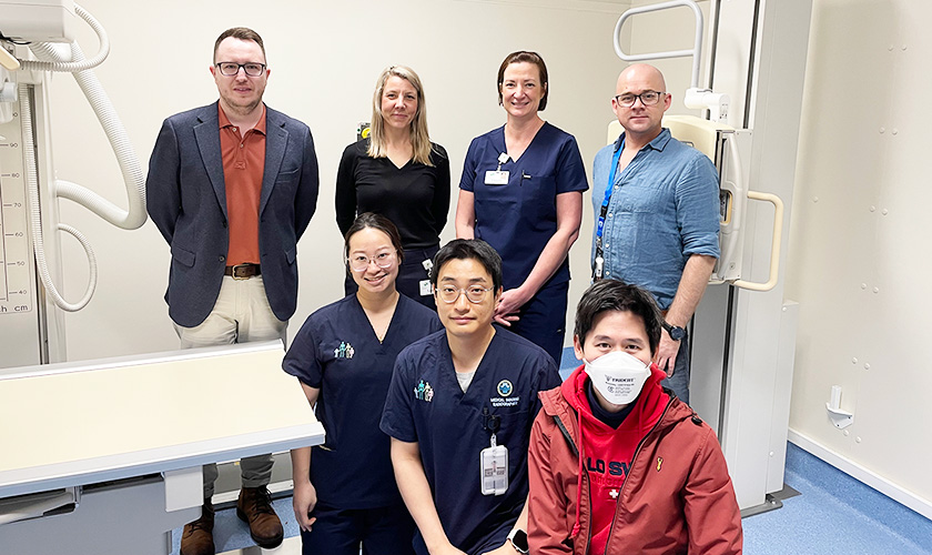 Alpine Health and  X-ray partners Northeast Health Wangaratta (NHW) and Myrtleford GP undergoing training on the new Phillips X-ray machine