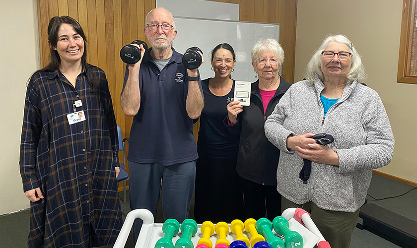 Mount Beauty Hospital Op Shop representatives attend a PACE Program session at Lakeside Community Centre